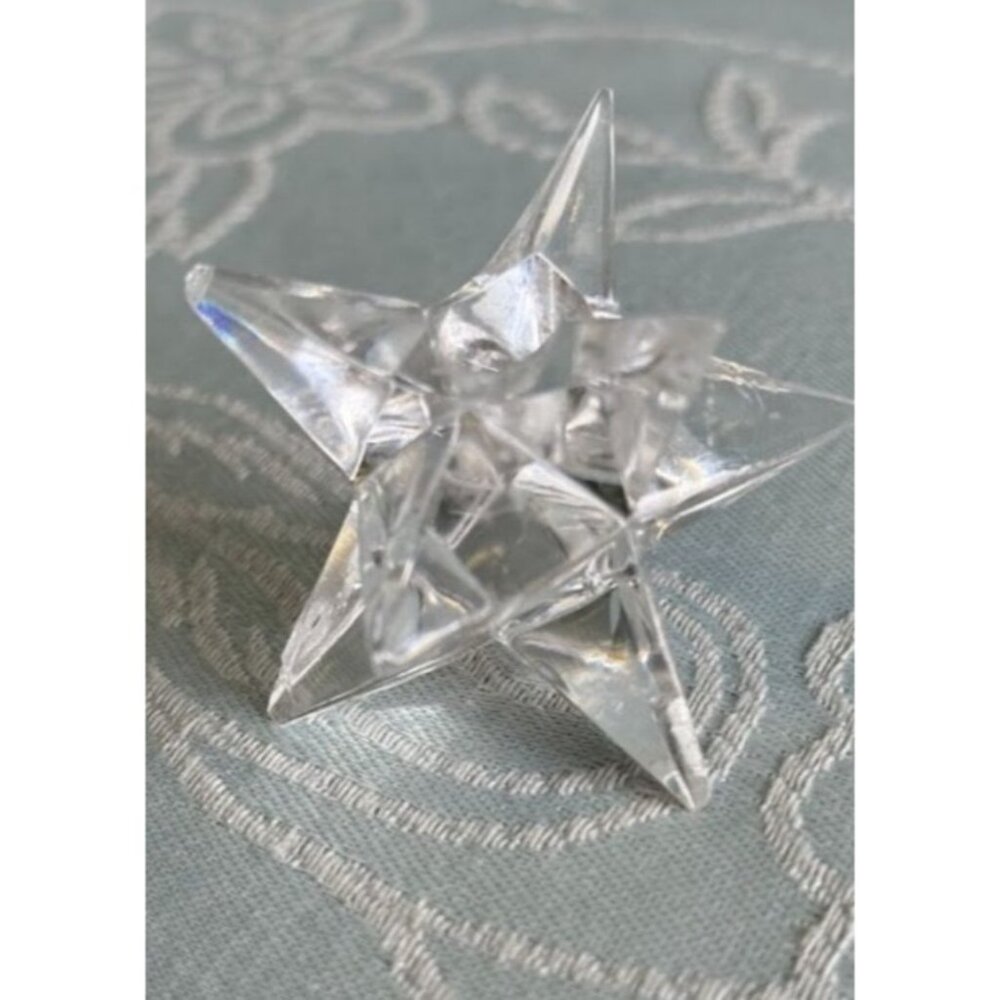 6 Vintage Candle Holders Rosenthal Star Etched "R" & crown 1.75" x 1.75" x 1.75" - Picture 4 of 6